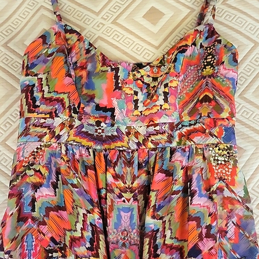 Felicity & Coco multicolor maxi dress, Size S.